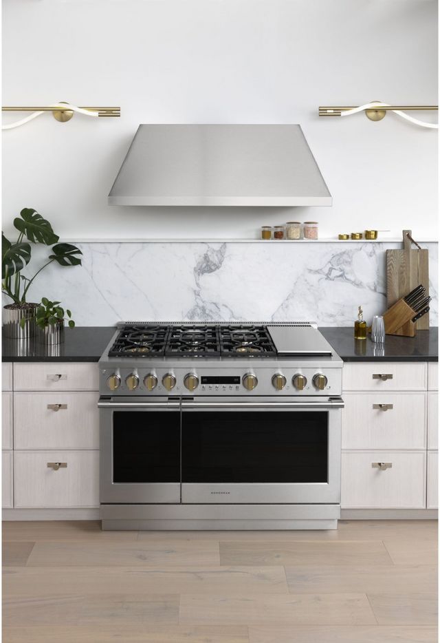 Monogram® Statement Collection 48" Stainless Steel Wall Mounted Range Hood-8