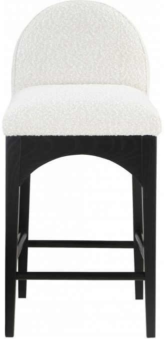 Meridian Furniture Waldorf Cream/Black Counter Stool-1