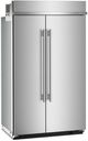 KitchenAid® 48" 30 Cu. Ft. PrintShield™ Stainless Steel Built In Side-by-Side Refrigerator with Platinum Interior-4