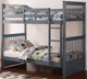 IFDC Gray Youth Single/Single Bunk Bed-0