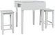 Jofran Inc. Eastern Tides 3-Piece ET Brushed White Counter Dining Set-2