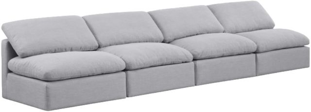Meridian Furniture Indulge 4-Piece Gray Sofa-0