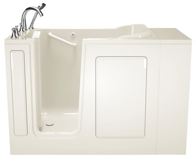 American Standard Gelcoat Linen 28" x 48" Walk-In Bathtub with Whirlpool System - Left-Hand Door and Drain-0