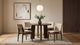 Coaster® Strouse 5-Piece Cream/Walnut Round Dining Table Set-1