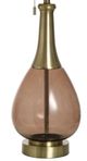 StyleCraft Brass Cocoa Glass Table Lamp-3