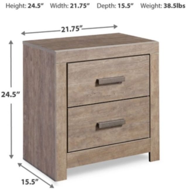 Signature Design by Ashley® Culverbach Gray Nightstand-2
