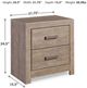 Signature Design by Ashley® Culverbach Gray Nightstand-2