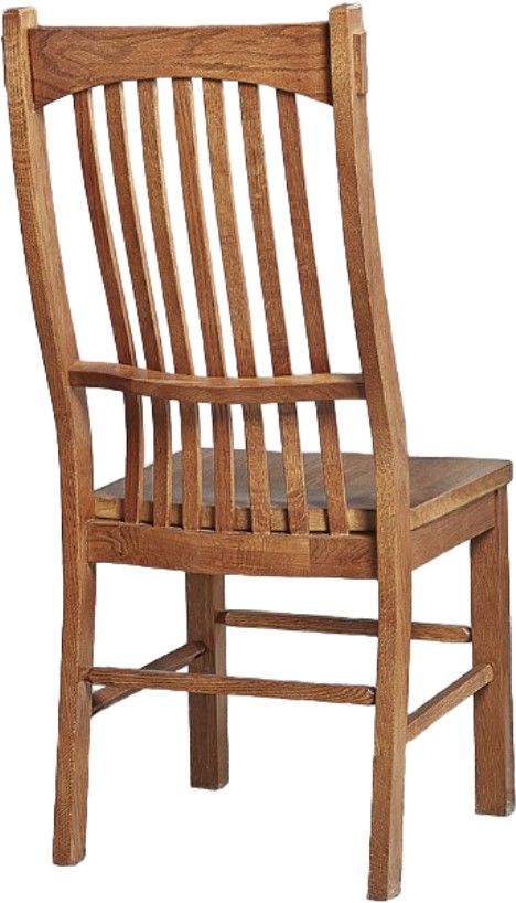 A-America® Laurelhurst Mission Oak Slatback Dining Side Chair-1