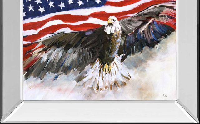 Classy Art Flying Free by Kelly Donovan Mirror Framed Wall Art-1