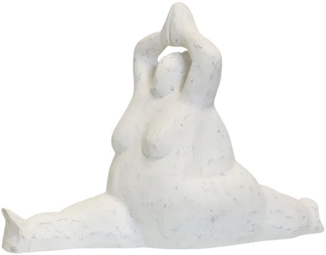 Stylecraft White Sumo Yoga Statue-0