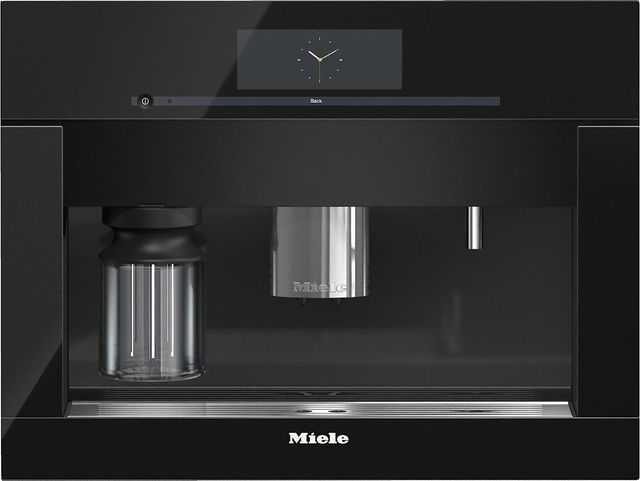 Miele 21.44" Obsidian Black Built In Coffee Machine-0
