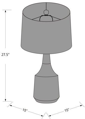 Surya Kent White Table Lamp-1