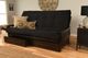 Kodiak Furniture Phoenix Suede Black/Espresso Queen Storage Futon with Mattress-2