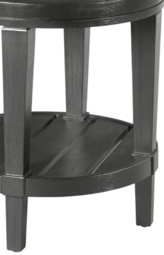 England Furniture Oliver Black Round End Table-1
