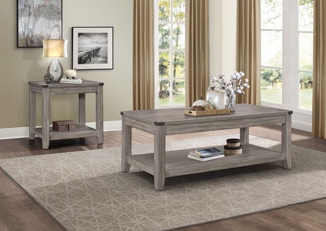 Mazin Furniture Woodrow Gray Cocktail Table-3