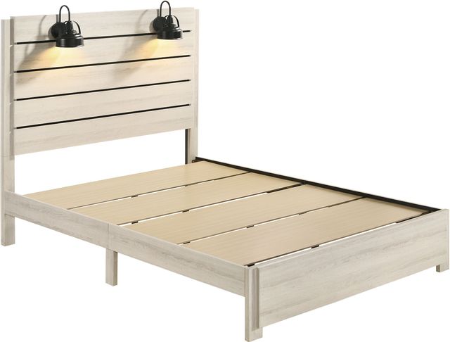 Crown Mark Carter White Queen Panel Bed-3