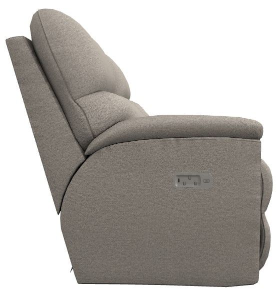 La-Z-Boy® Brooks Muslin Power Reclining Loveseat with Console, Headrest, and Lumbar-2