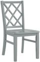Elements International Kona Gray Lattice Back Dining Side Chair -0