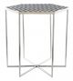 Zuo® Modern Forma Zebra Patten Side Table with Chrome Base -0