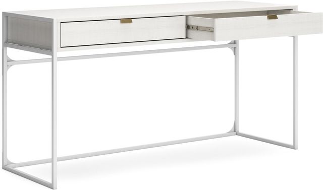 Signature Design by Ashley® Deznee White 2 Drawer Office Desk-3