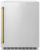 ZLINE Autograph Edition Touchstone 5.2 Cu. Ft. Stainless Steel Freestanding Beverage Center with Polished Gold Handle-0