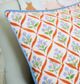 Laura Park Designs Camila Orange 18"x18" Throw Pillow-1