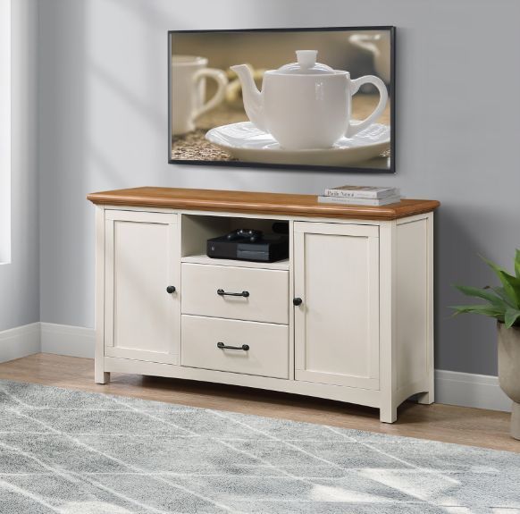 Winners Only® Cardiff Brown/White Media Base-1