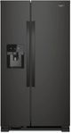 Whirlpool® 33" 21 Cu. Ft. Black Side-by-Side Refrigerator-0