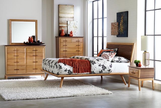 Whittier Wood® Furniture Addison Duet King Platform Bed with Adjustable Headboard -1