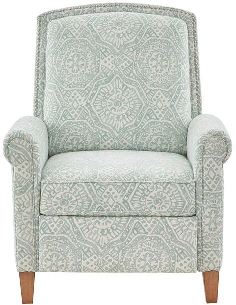Olliix by Madison Park Light Blue Kirstin Push Back Recliner-0