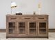 International Furniture Direct Natural Parota Brown Cappuccino Console-2