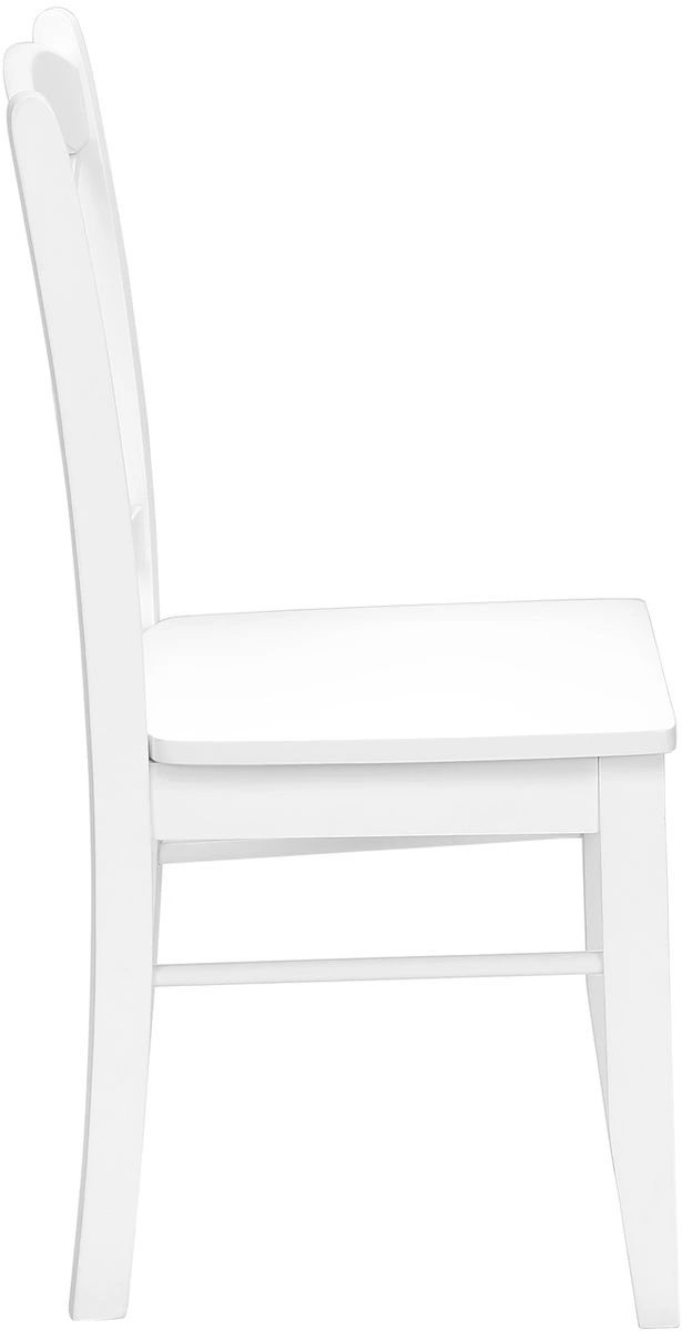 Monarch Specialties Inc. 2-Piece White Cross-Back Side Chair Set-3