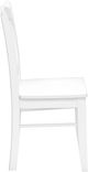 Monarch Specialties Inc. 2-Piece White Cross-Back Side Chair Set-3