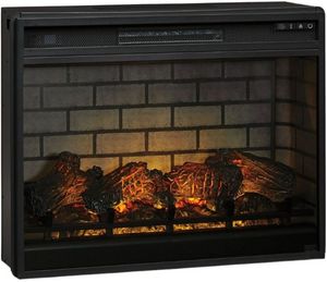 Signature Design by Ashley® Entertainment Accessories Black Large Insert Infrared Fireplace