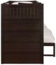 Elements International Sami Espresso Twin Over Full Bunk and Loft Bed-3