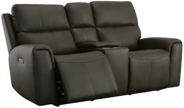 Flexsteel® Jarvis Mica Power Reclining Loveseat with Console and Power Headrests-1