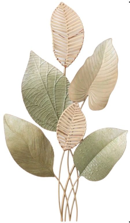 Classy Living Radiant Nature Inspired Leaf Wall Decor-0