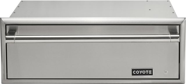 Coyote® 30" Stainless Steel Outdoor Warming Drawer-0