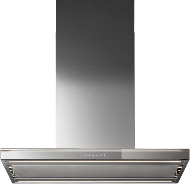 Falmec Lumina NRS 36" Scotch Brite Stainless Steel Island Range Hood-0