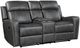 Homelegance® Kellen Smoky Gray Double Manual Reclining Loveseat with Center Console-0