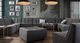 Diamond Sofa® Marshall Grey Ottoman-1
