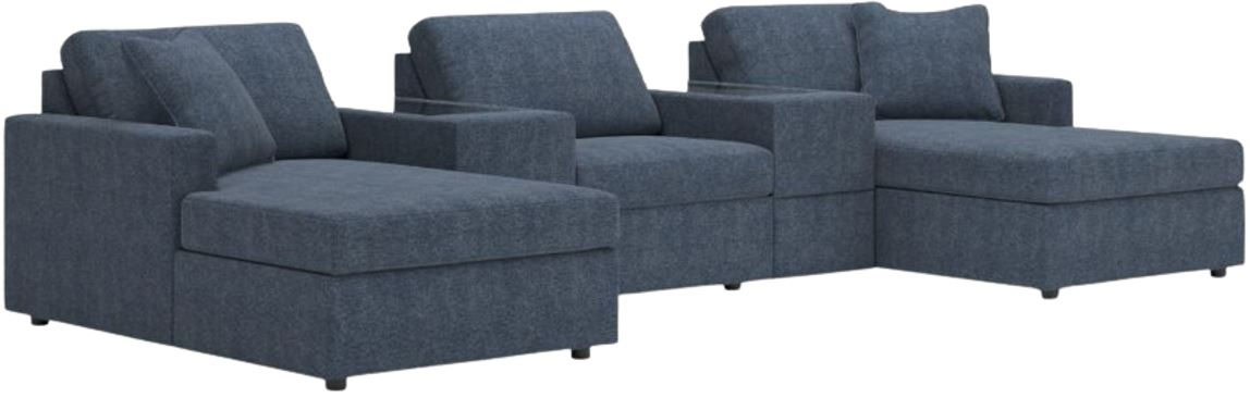 Modmax 5 Piece Modular Sectional with Storage Consoles Modmax 5 Piece Modular Sectional with Storage Consoles