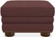 La-Z-Boy® Pembroke Burgundy Ottoman with Brass Nailhead Trim-0