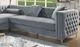 Furniture of America® Amie 2-Piece Gray Left-Arm Facing Sectional and Chaise-2