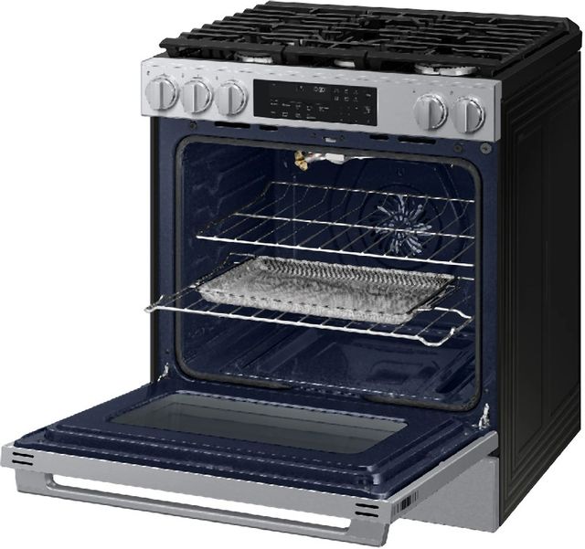 Samsung Bespoke Smart 30" Fingerprint Resistant Stainless Steel Gas Slide In Gas Range-2