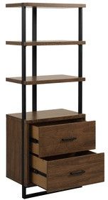 Mazin Furniture Sedley Walnut Side Pier-2