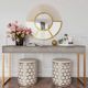 TOV Furniture Aubrey Cream Ottoman-4