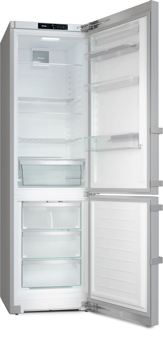 Miele 24" 13.2 Cu. Ft. CleanTouch Steel Counter Depth Bottom Freezer Refrigerator-1