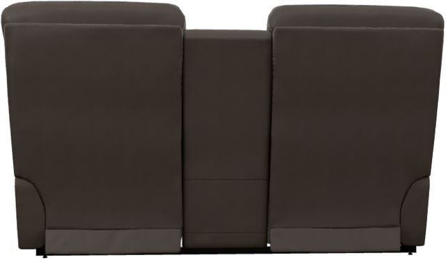 La-Z-Boy® James Walnut Leather Power Reclining Loveseat with Console and Headrest-3