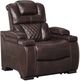 Signature Design by Ashley® Warnerton Chocolate Power Recliner with Adjustable Headrest-0